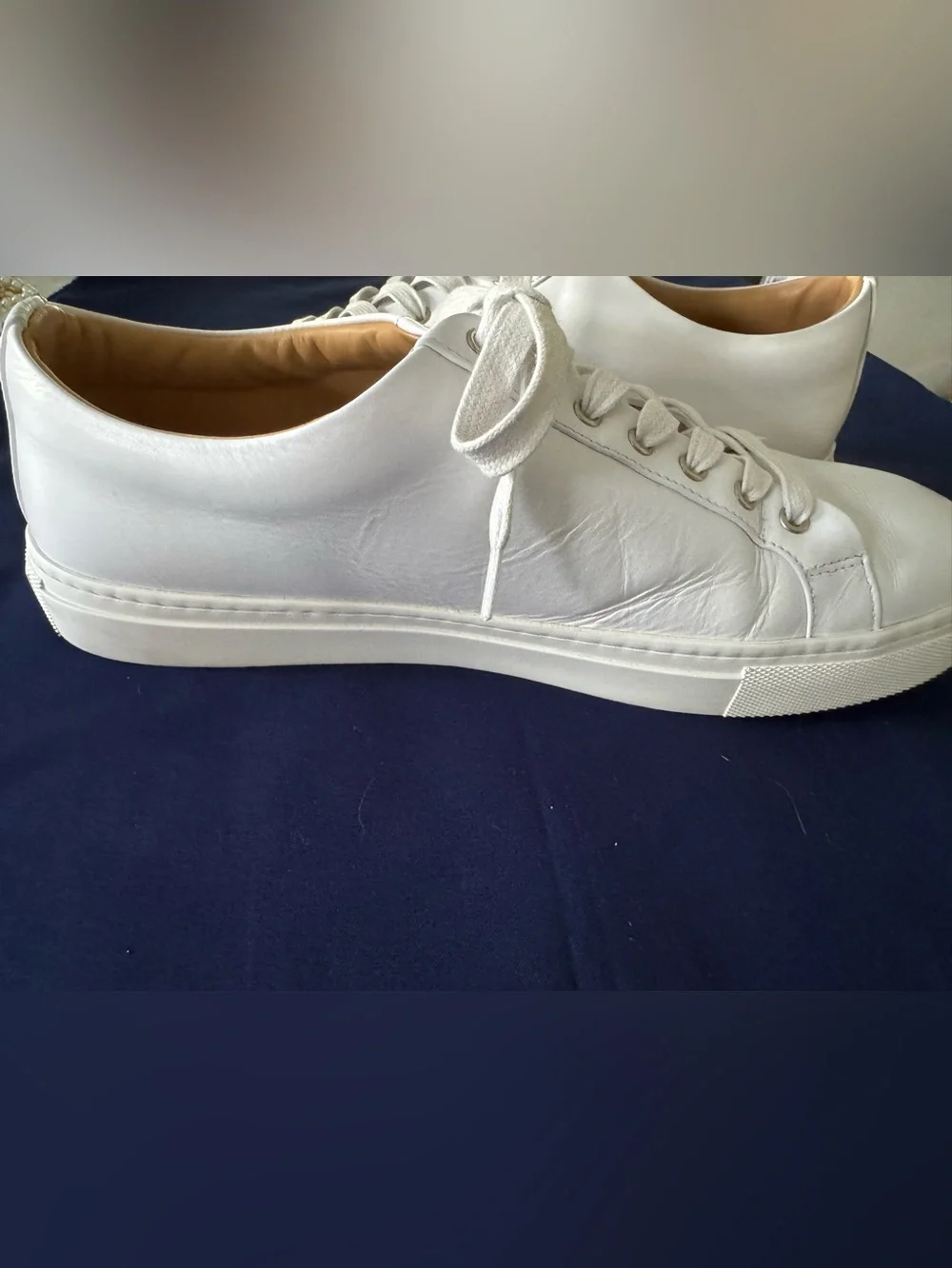 Thursday Boot Company White Leather Low-Top Sneakers